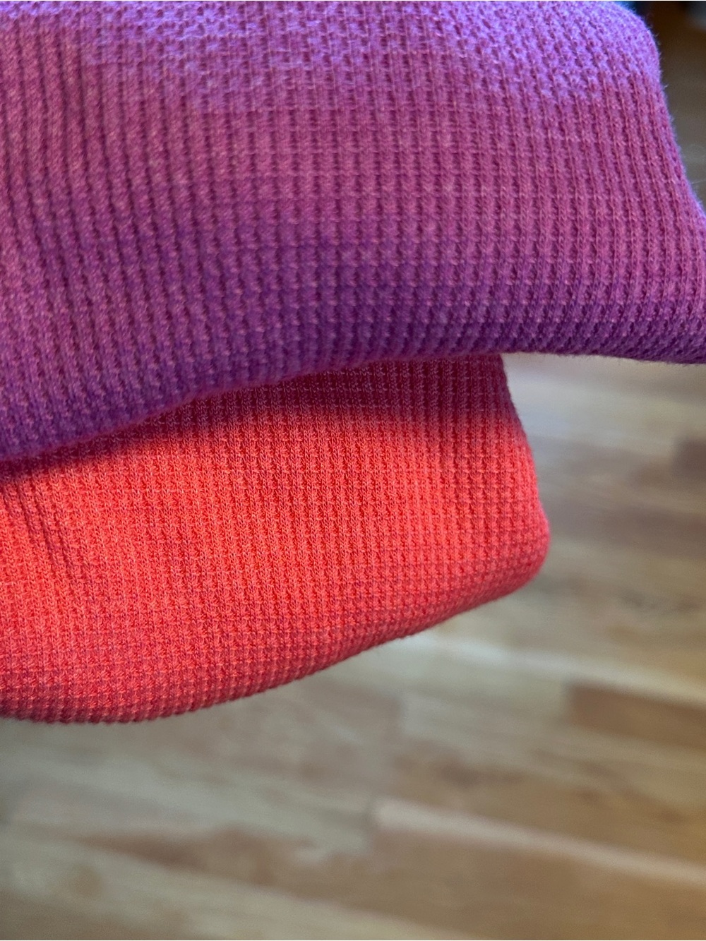Olive & Oak Bright purple and coral shirts-2 shirts size small